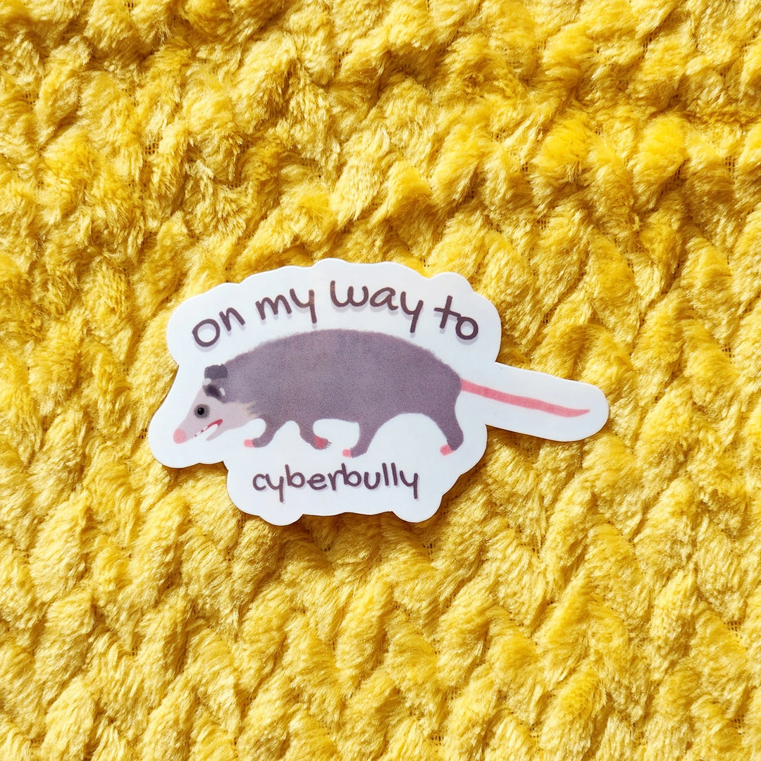 Cyberbully Possum Sticker Funny Sticker
