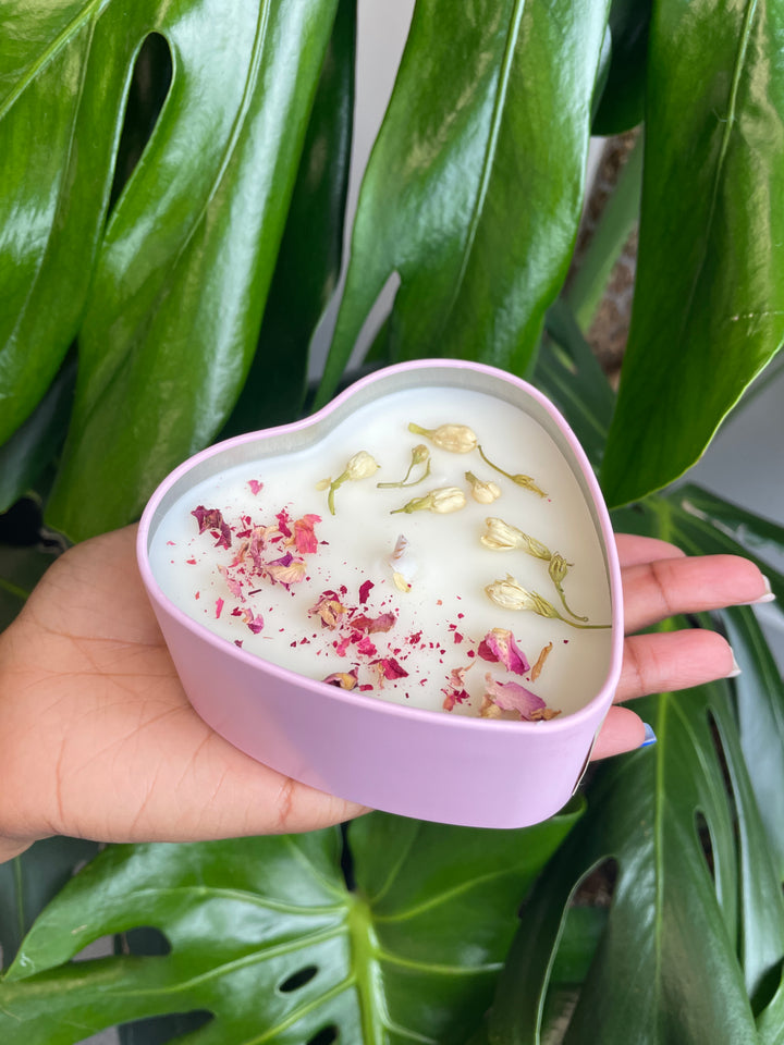 Valentine's Day Heart Candle