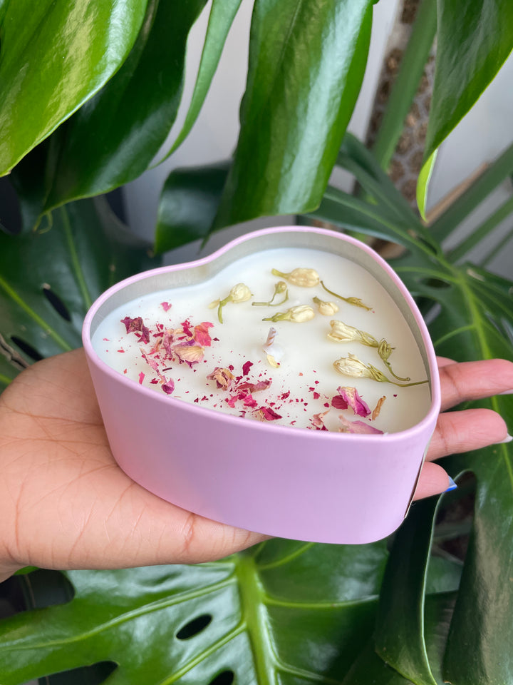 Valentine's Day Heart Candle