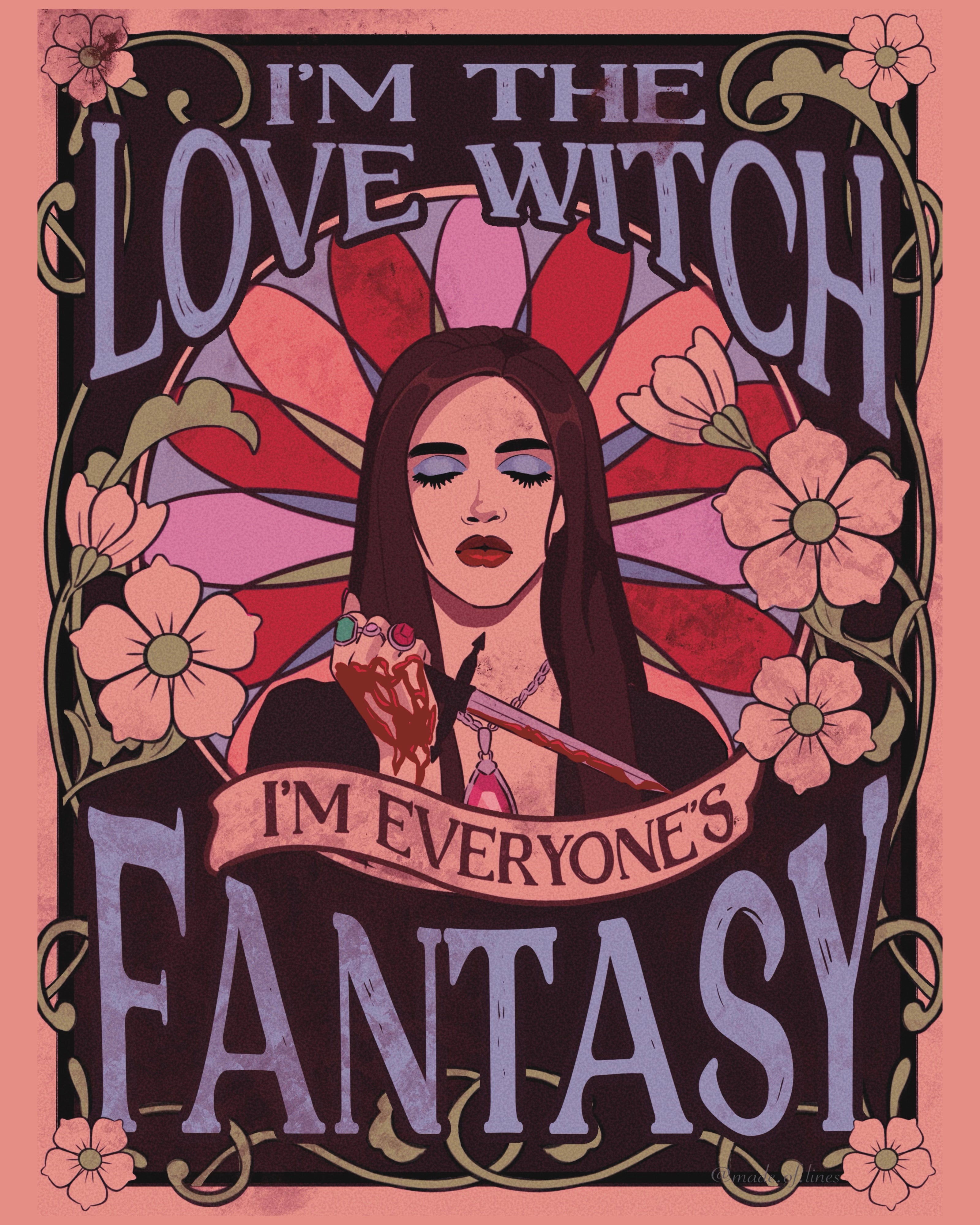 love witch pink dress The love witch fanart by AnetaAntonina on DeviantArt