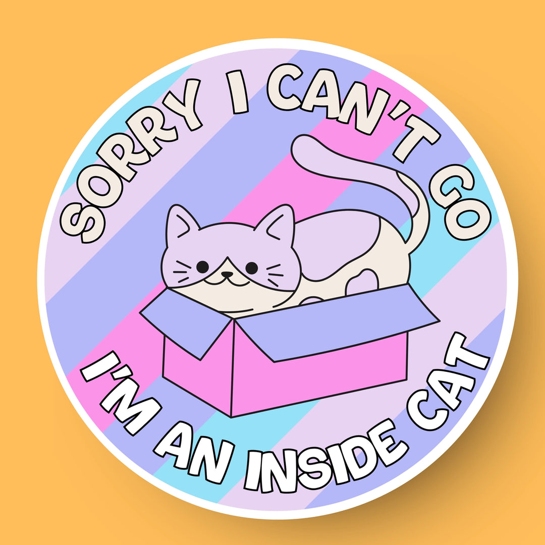 Inside Cat Sticker