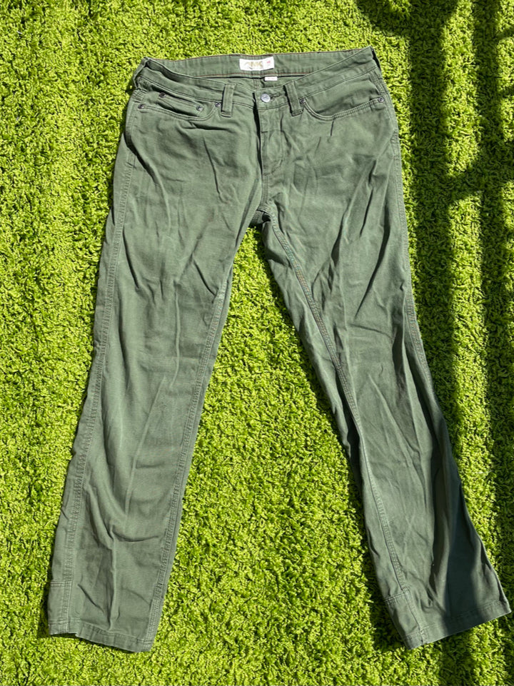 Forest Green Mid Rise Jeans