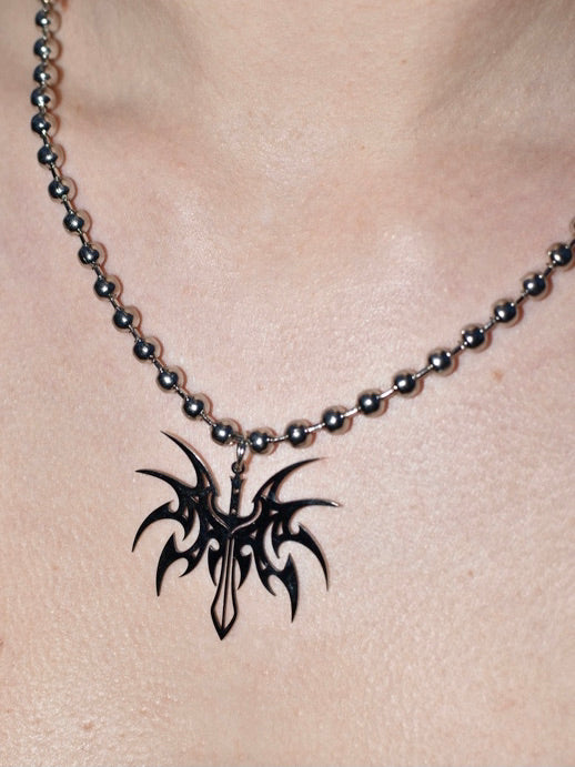 Death Metal Ball Chain Necklace