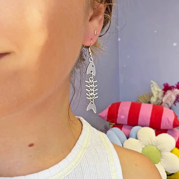 Fishbone Earrings