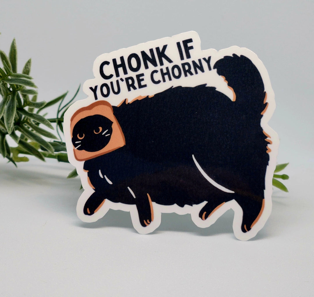 Funny Chonk Cat Sticker
