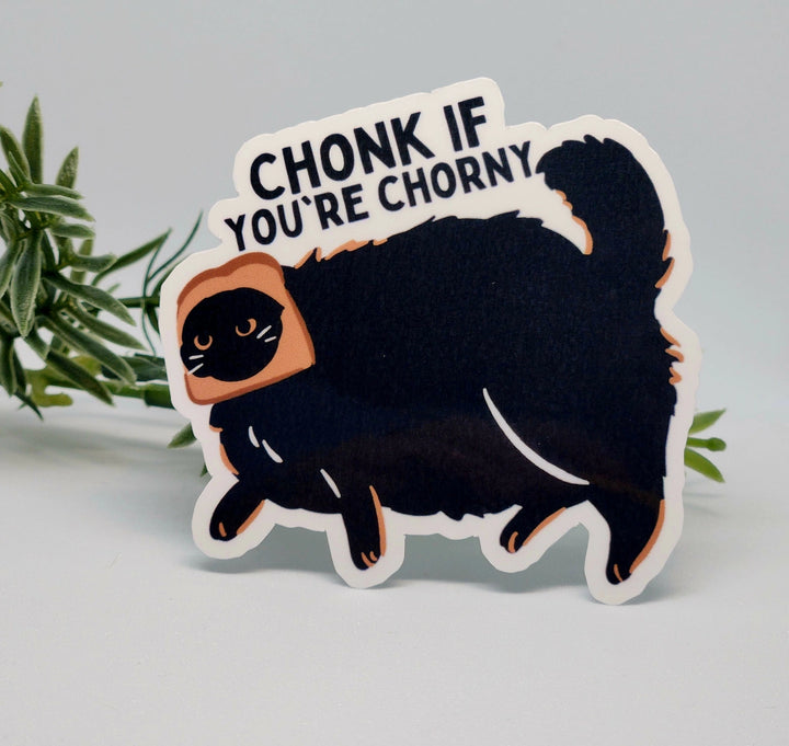 Funny Chonk Cat Sticker