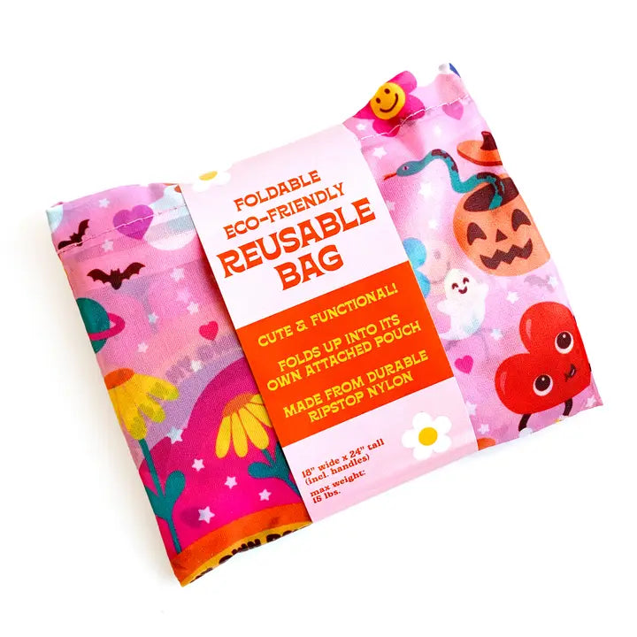 I Love My Own Delusional World Fold-Up Reusable Bag