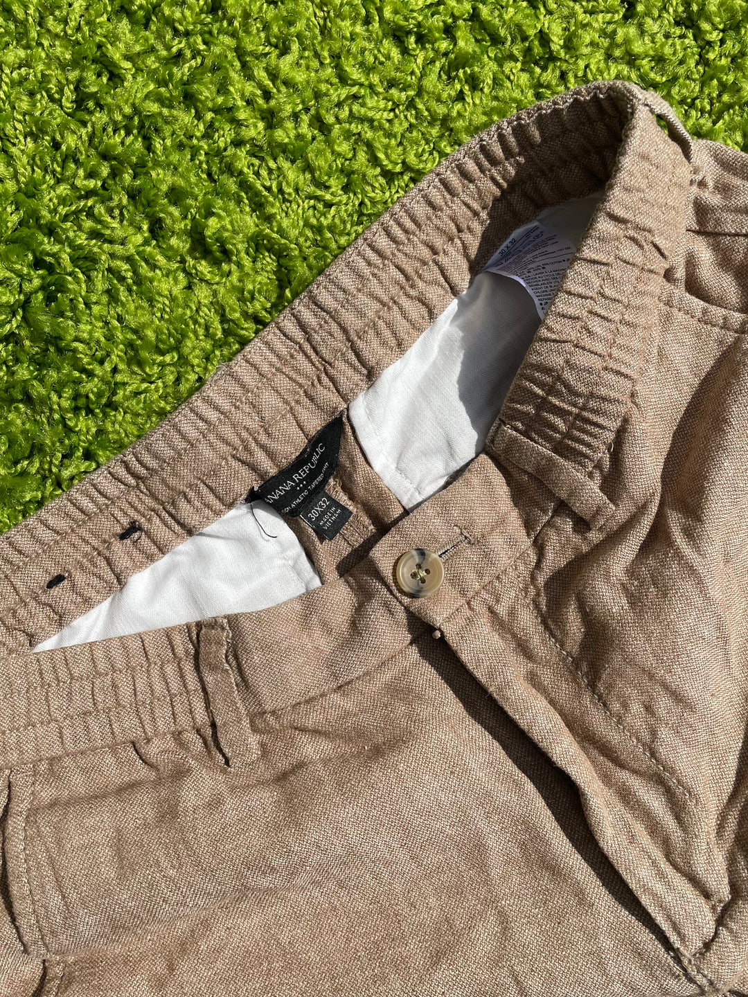Men's Linen Front Tie Pants