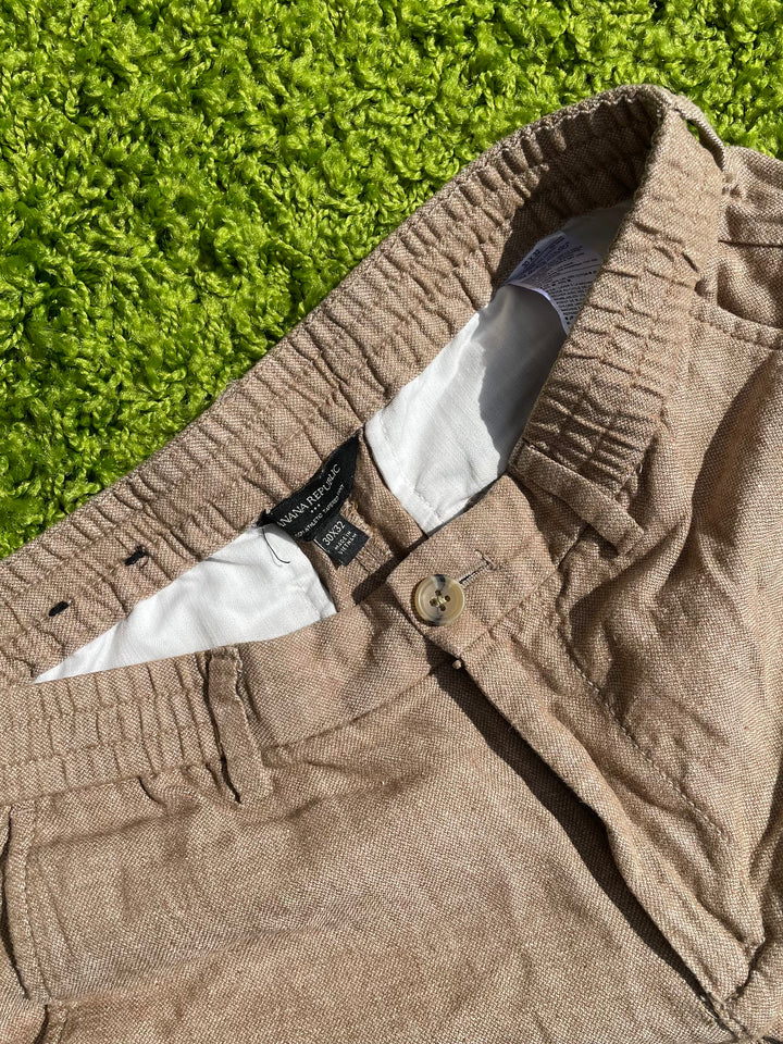 Men's Linen Front Tie Pants