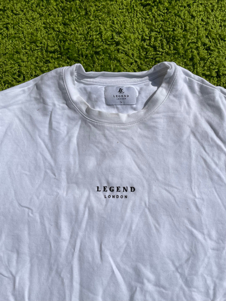 Ubrugelig fleksibel hule Legend London White T-Shirt – Madison's Lane