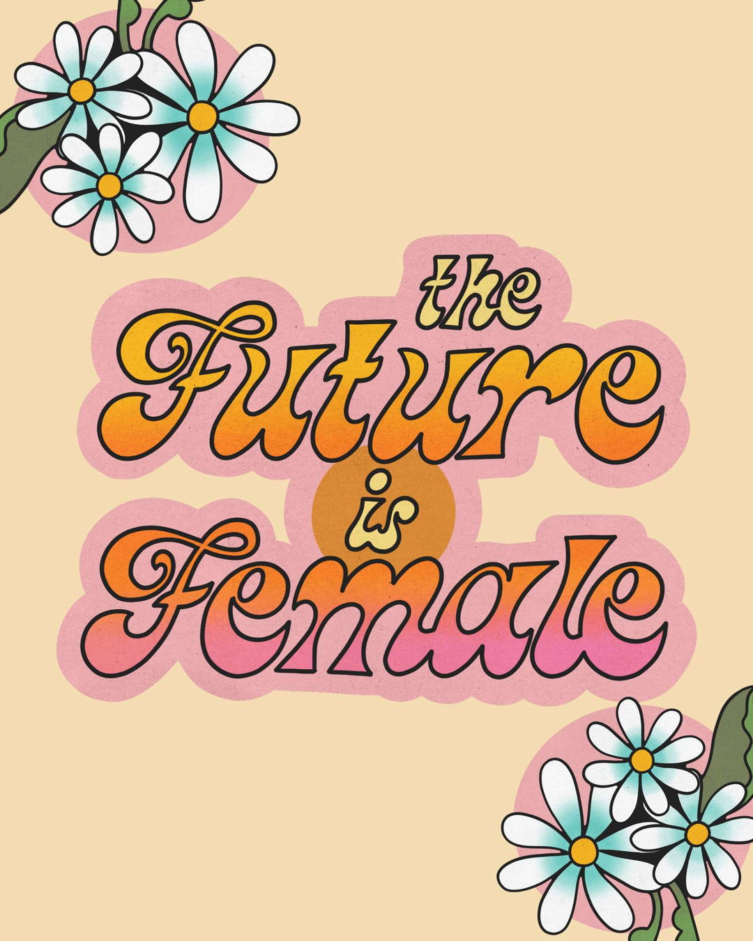 The Future is Female Retro Print