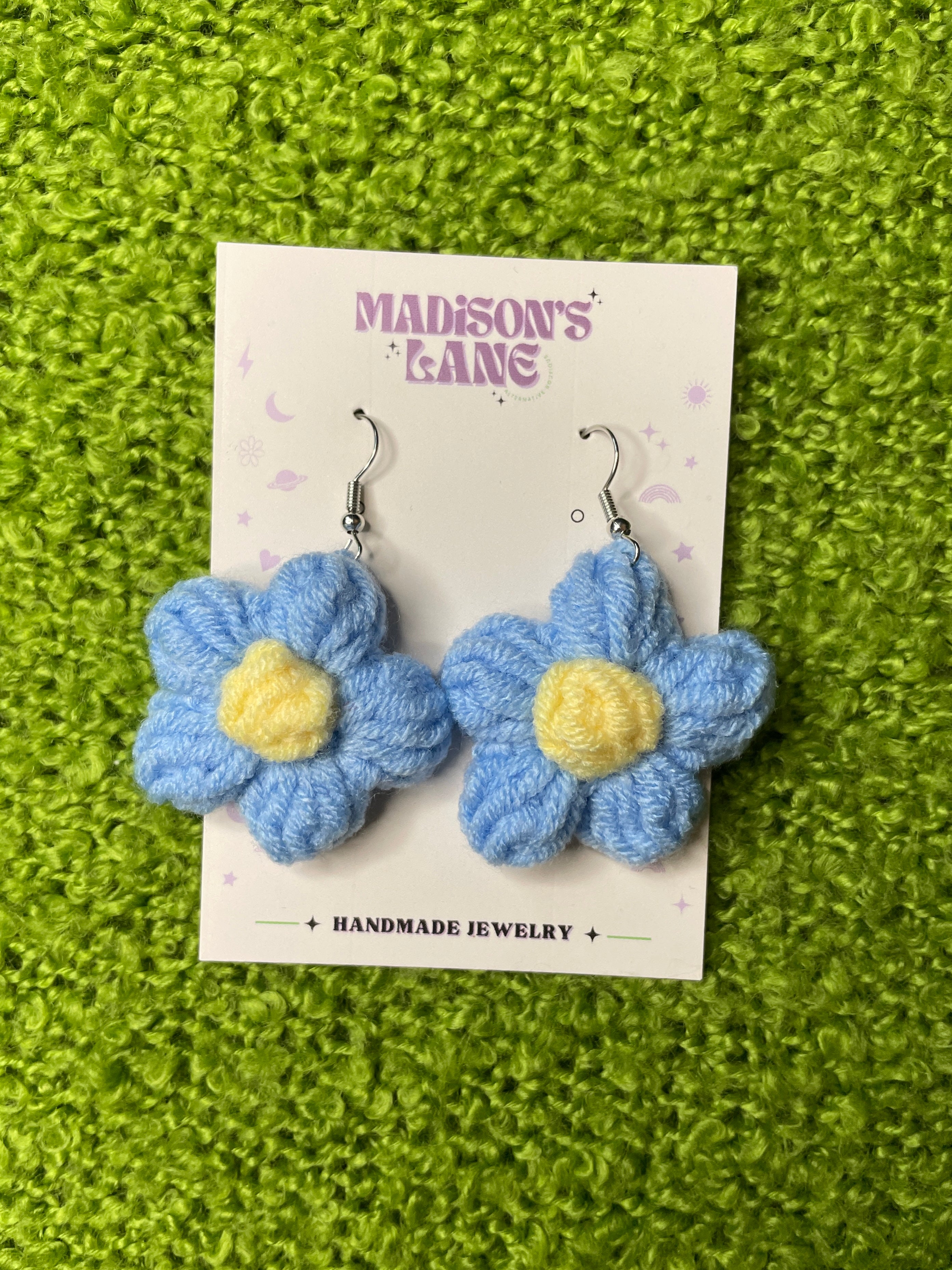 Multicolor Crochet Flower Power Earrings – MADISON'S LANE