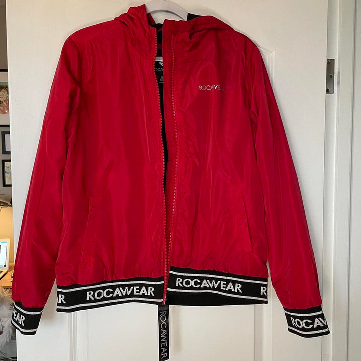 y2k Rocawear Red Windbreaker Jacket