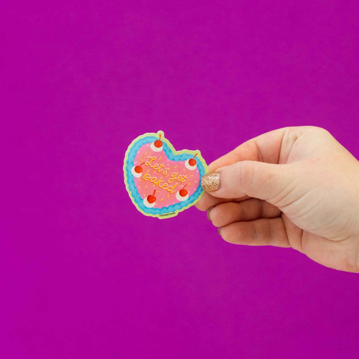 Let's Get Baked Cake Sticker