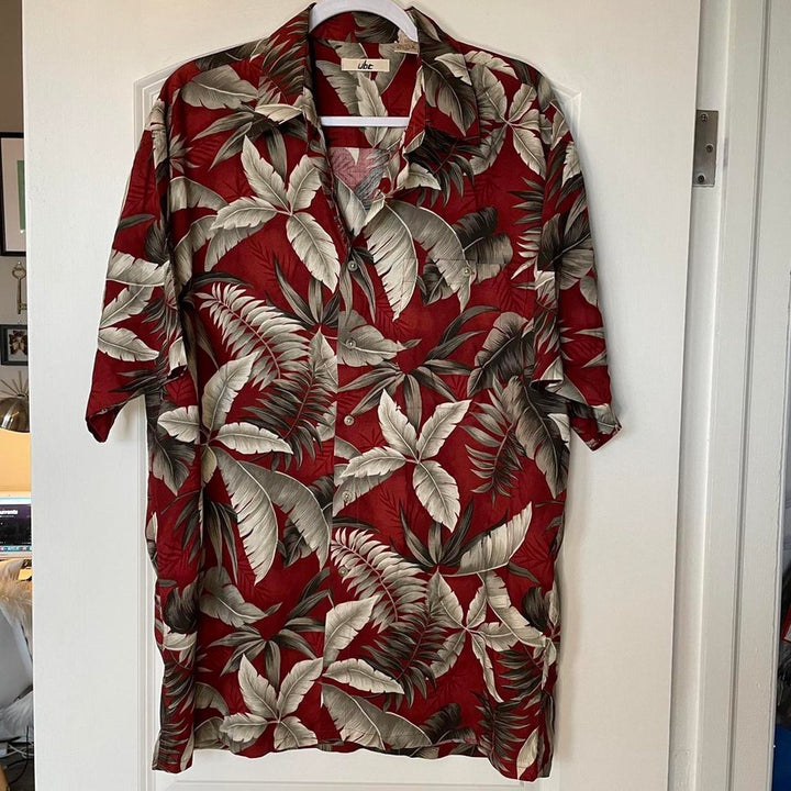 Palm Tree Vacation Button Up Shirt