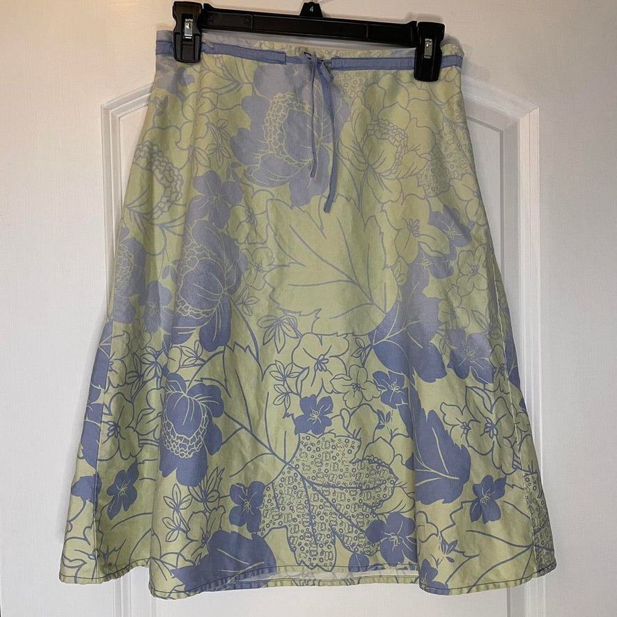 Hawaiian Style Midi Skirt