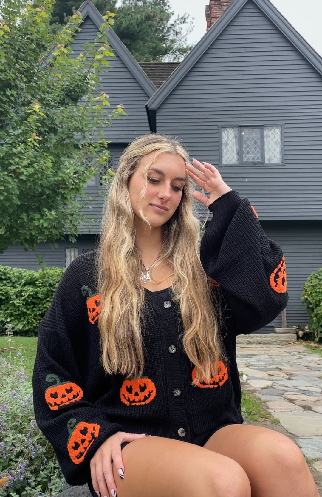 Mini Pumpkin Cardigan