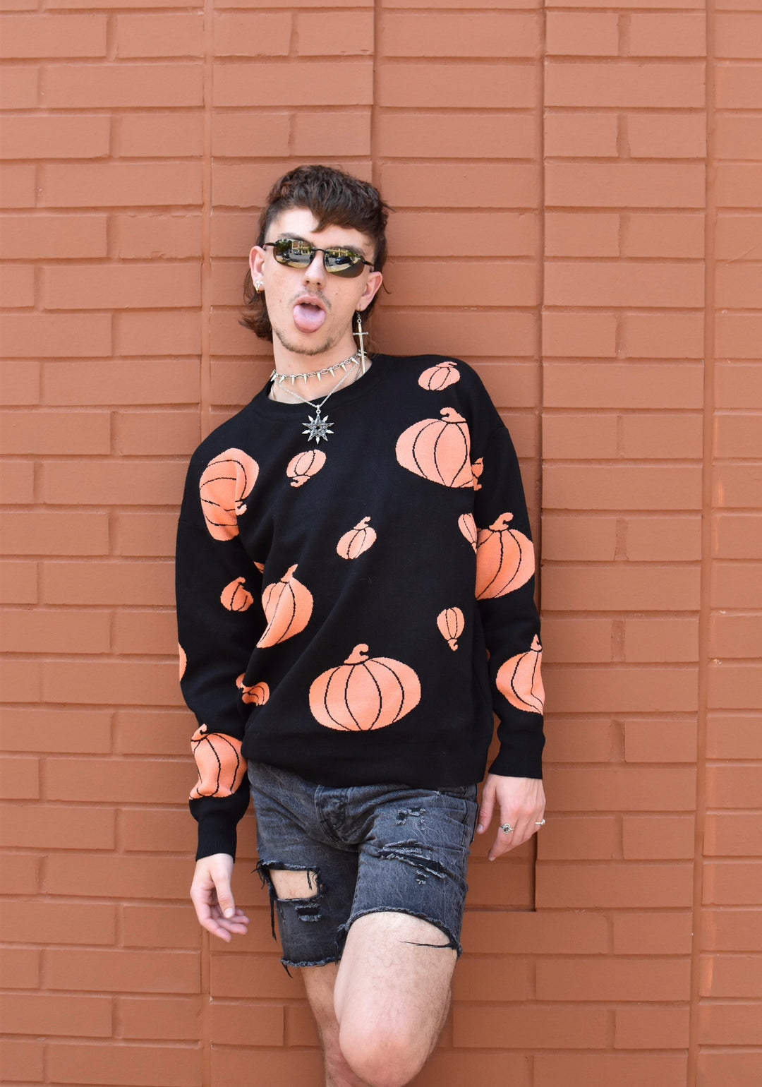 Pumpkin Pattern Sweater