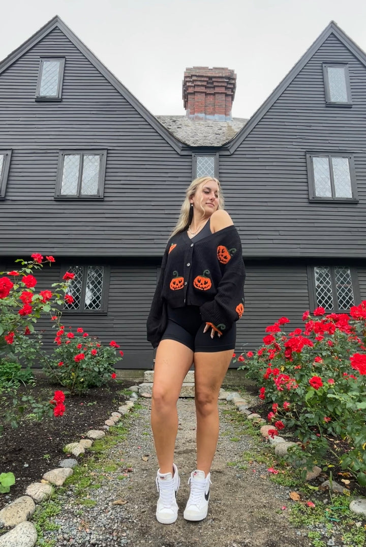 Mini Pumpkin Cardigan
