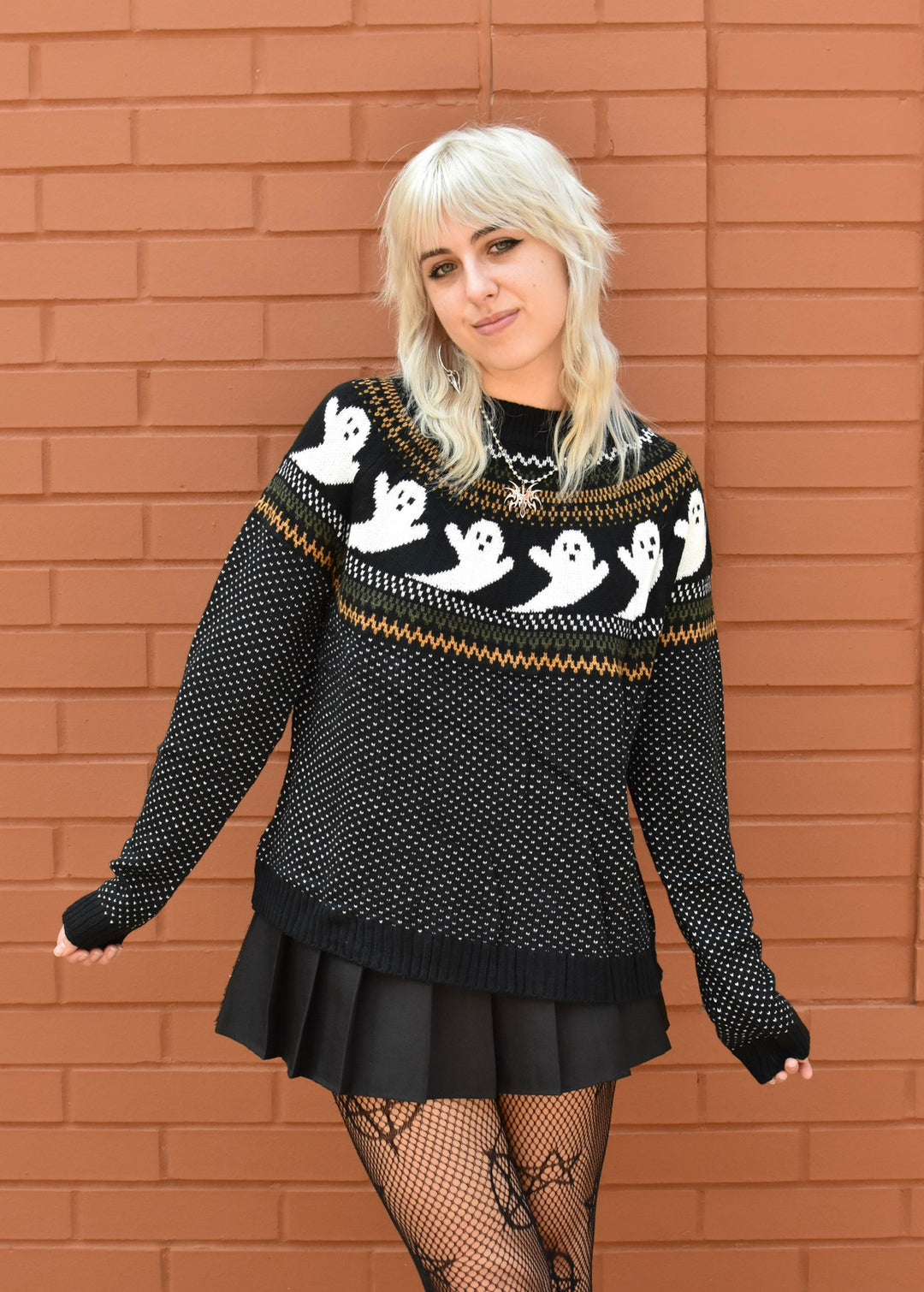 Vintage Style Ghost Sweater