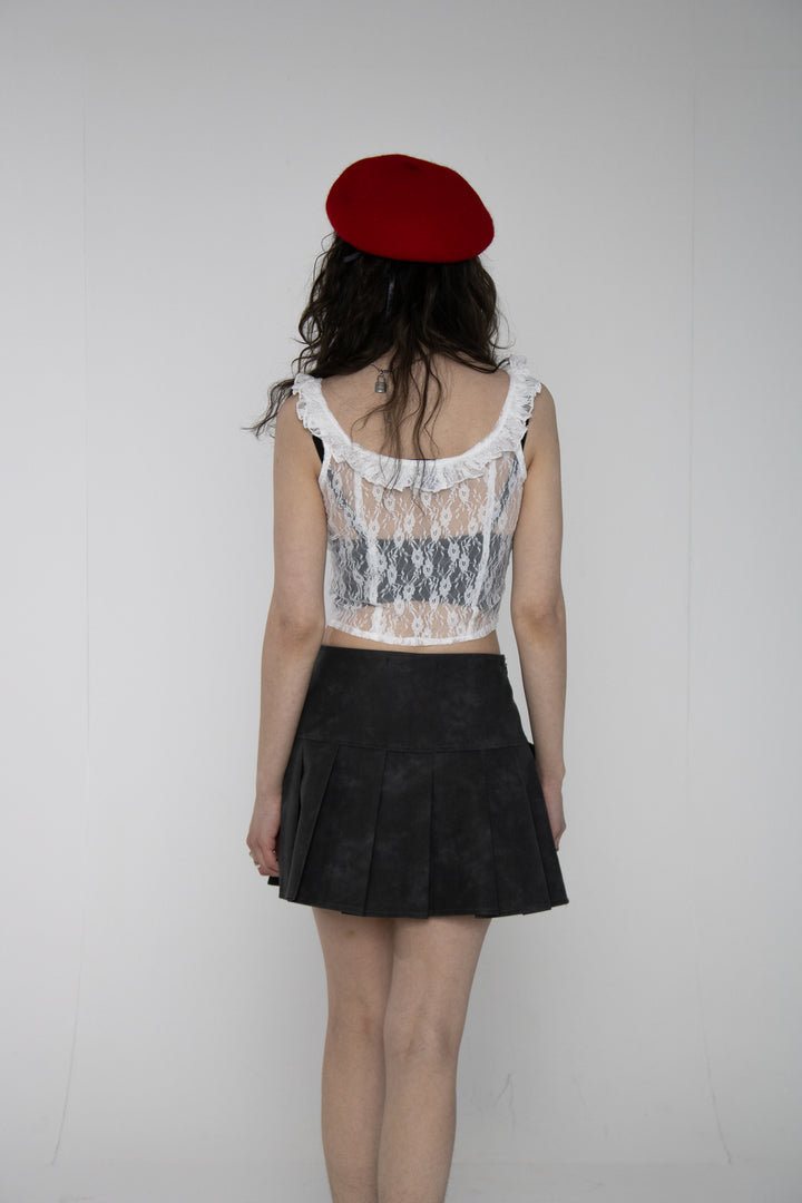 Lilah White Lace Top