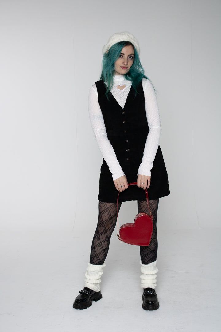 Solid White Knit Leg Warmers