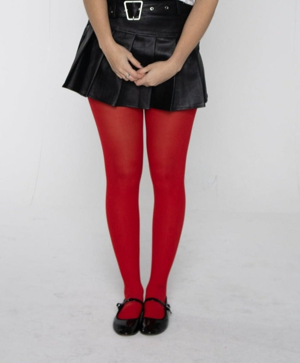 Solid Red Tights