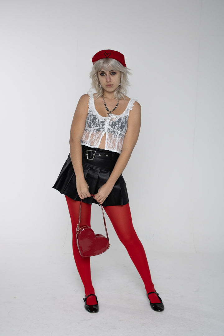Solid Red Tights