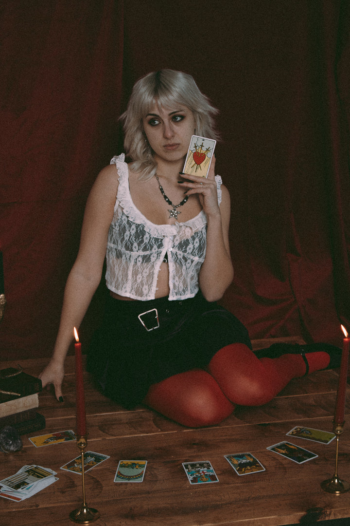 Lilah White Lace Top