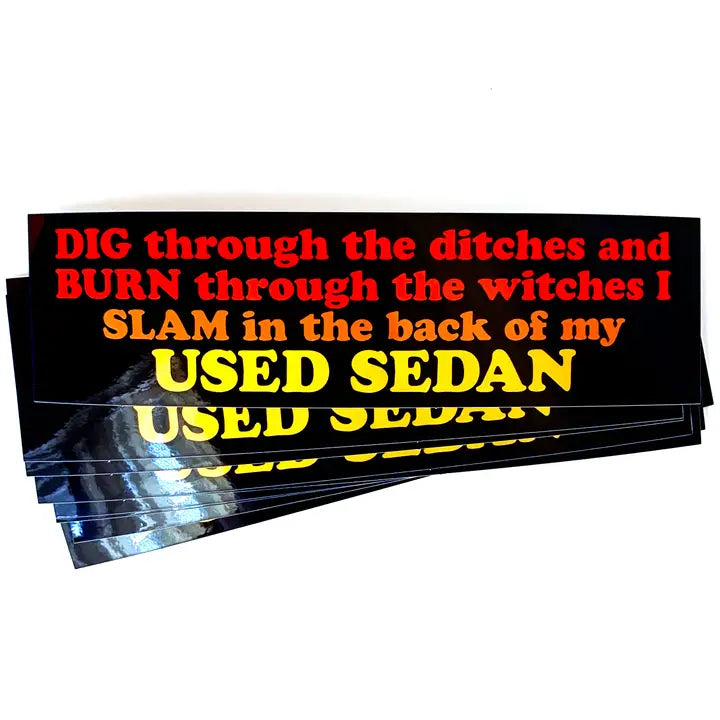 Used Sedan Dragula Bumper Sticker