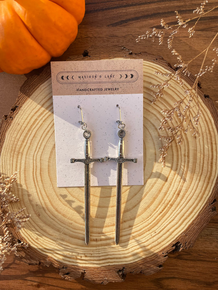 Sword Earrings