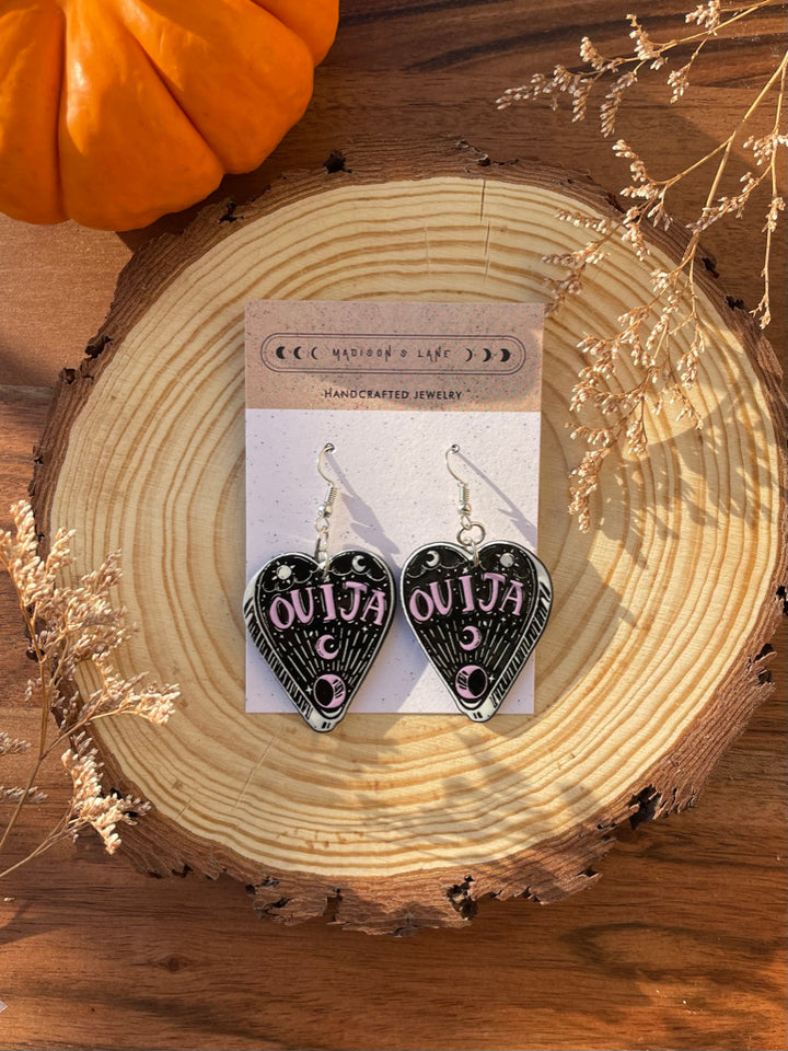 Pastel Goth Ouija Planchette Earrings